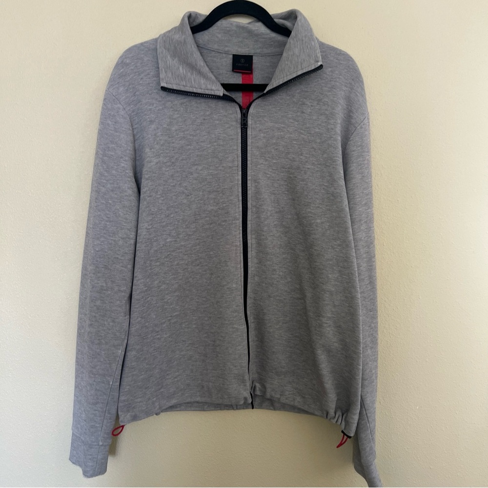 Bixby Nomad Classic Gray Zip-Up Sweater for Men